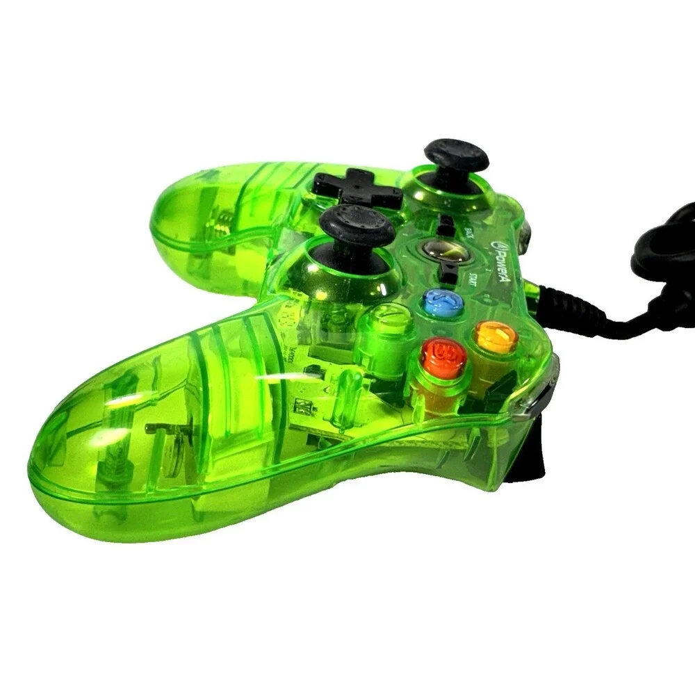 Xbox PowerA #105660-FR Mini Transparent Green Wired Controller Tested